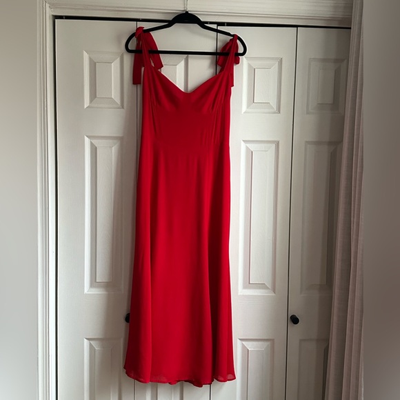 Reformation Nadira Dress in Red Sz 10 (sold out online) - Picture 4 of 7